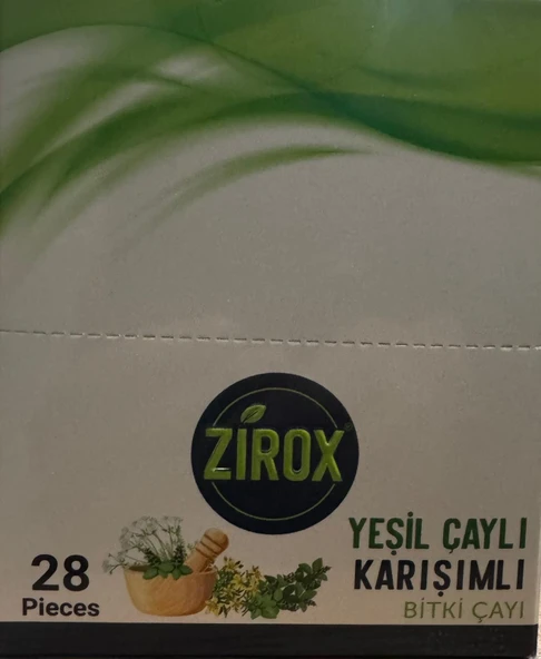 Zirox Yeşil Çaylı Karışımlı 28 Pieces ürün görseli 1