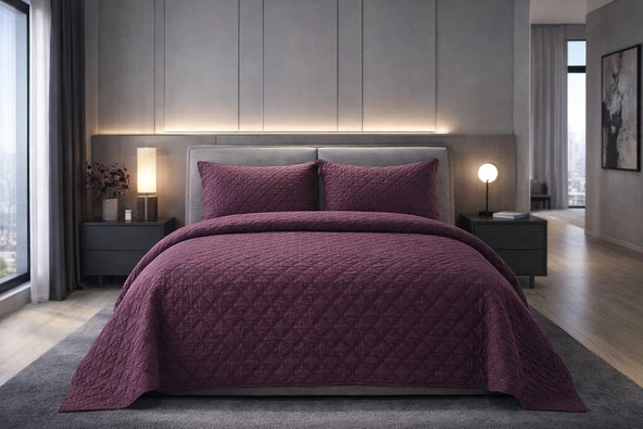 CEYLİNE STONEWASHED YATAK ÖRTÜSÜ ÇK CAMBRİDGE AKDENİZ RASP BERRY ürün görseli 1