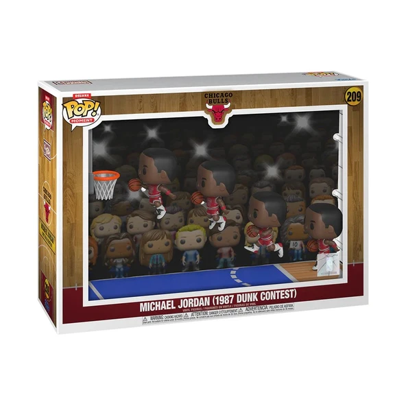 Funko POP - Moments Deluxe - Deluxe Moment Michael Jordan (1987 Smaç Yarışması) ürün görseli 1