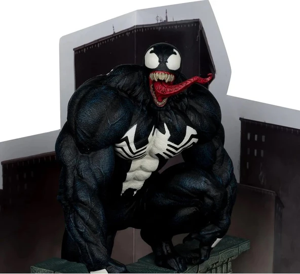 McFarlane Toys - Marvel Venom 1-6th Scale Collectible with Scene & Comic - Resim 2