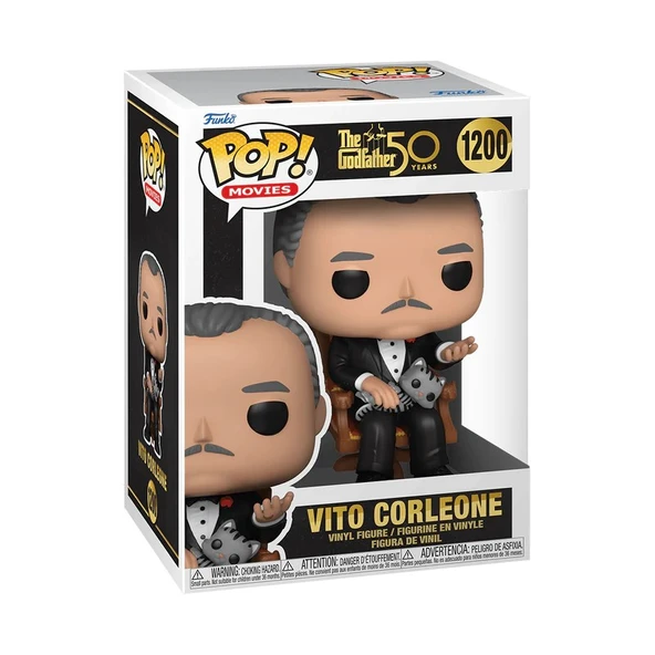 Funko POP Movies The Godfather 50th Anniversary Vito Corleone with Cat ürün görseli 1