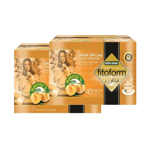Shiffa Home Fito Form Kayısılı 40 Lı Süzen Poşet Çay ürün görseli 1