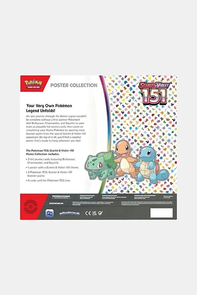 Pokémon TCG: Scarlet & Violet 151 Poster Collection Box - Resim 2