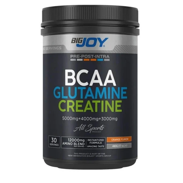 Bigjoy BCAA+Glutamine+Creatine 480 G Portakal ürün görseli 1