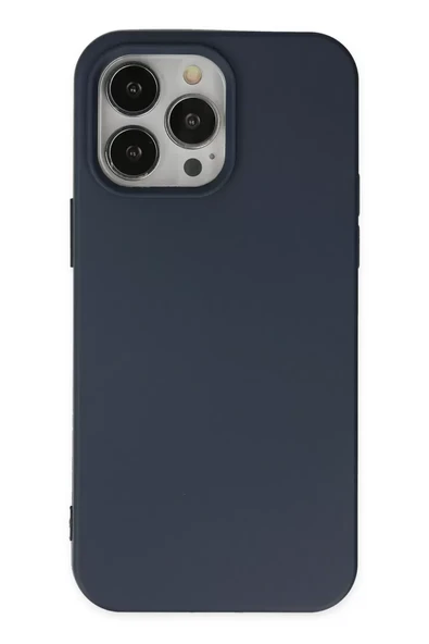 Newface Apple iPhone 15 Pro Kılıf Nano içi Kadife Silikon - Lacivert ürün görseli 1