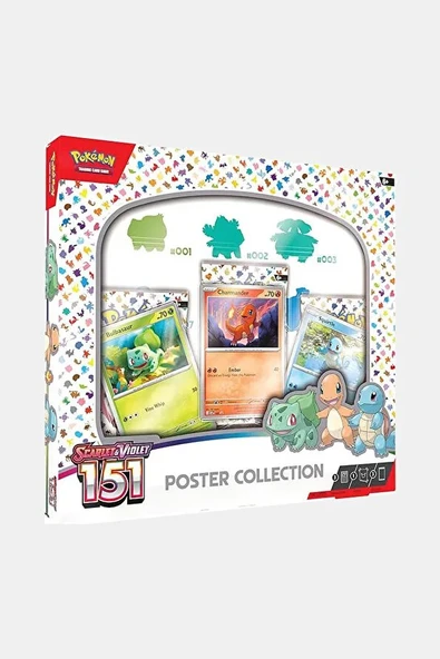 Pokémon TCG: Scarlet & Violet 151 Poster Collection Box - Resim 3
