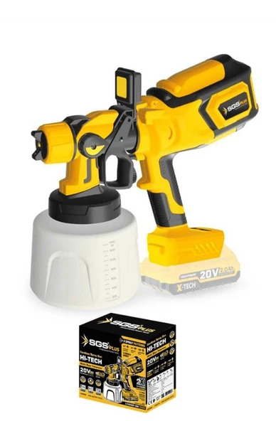 Sgs PLUS SGS5460B 20 Volt Boya Püskürtme Tabanca Makinası (Solo Makine) ürün görseli 1