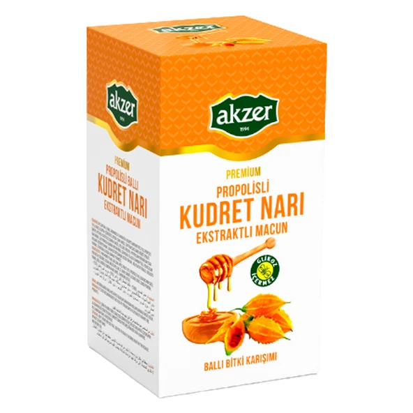 Akzer Propolisli Kudret Narı Ekstraktlı Macun 300 gr Doğal İçeriklerle Zenginleştirilmiş ürün görseli 1