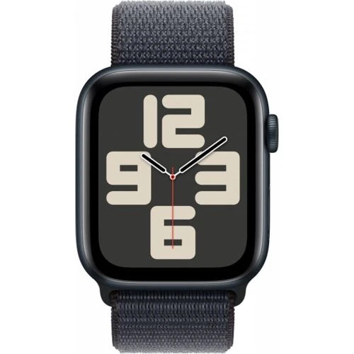 Apple Watch SE 2 GPS 44mm Gece Yarısı Alüminyum Kasa ve Spor Kordon Akıllı Saat ürün görseli 1
