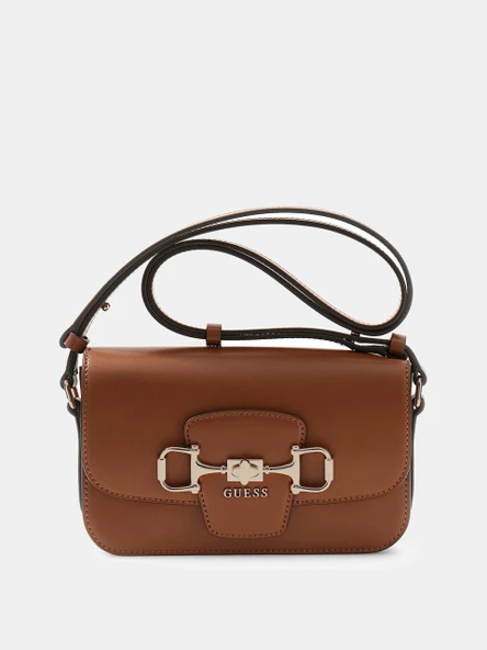Guess Janie Dönüştürülebilir Kapaklı Kadın Kahverengi Çapraz Çanta HWVG9910210-COG ürün görseli 1