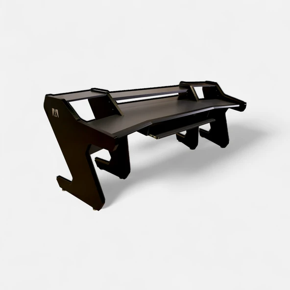 Monodesk Pro Edition Stüdyo Masası 260 cm. Mat Siyah & Antrasit ürün görseli 1