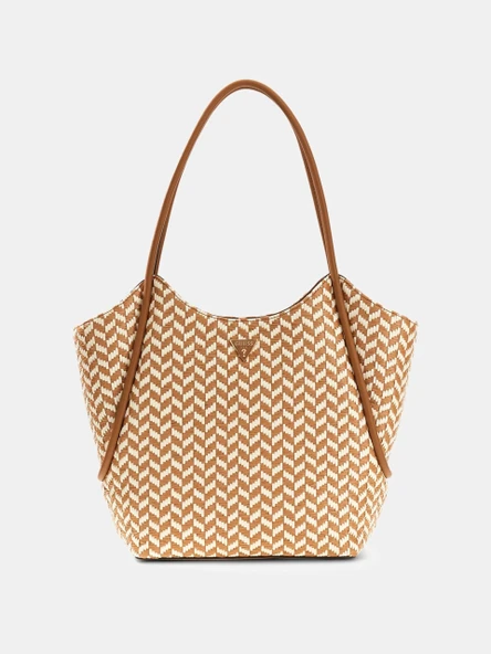 Guess Tessi 2'si 1 Arada Kadın Kahverengi Omuz Çantası HWWG7691230-CGM ürün görseli 1
