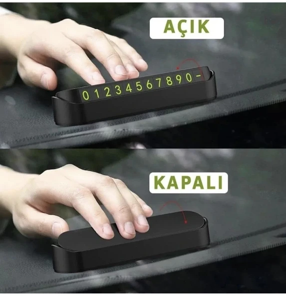 Araç içi fosforlu telefon numaratörü - Resim 4