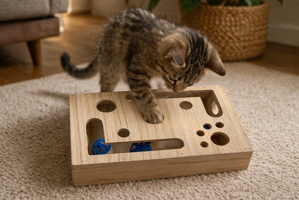 Pureza Kedi Labirenti Interaktif Zeka ve Aktivite Oyuncağı ürün görseli 1