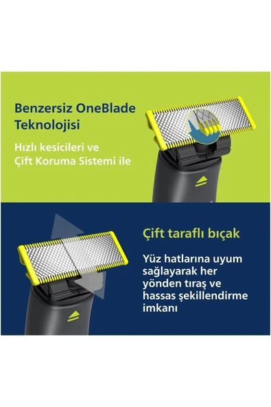 Oneblade QP1624/10 Yüz + Vücut - Resim 7