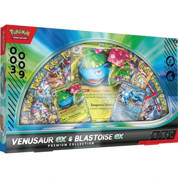 Pokemon Venusaur Ex & Blastoise Ex Premium Collection ürün görseli 1