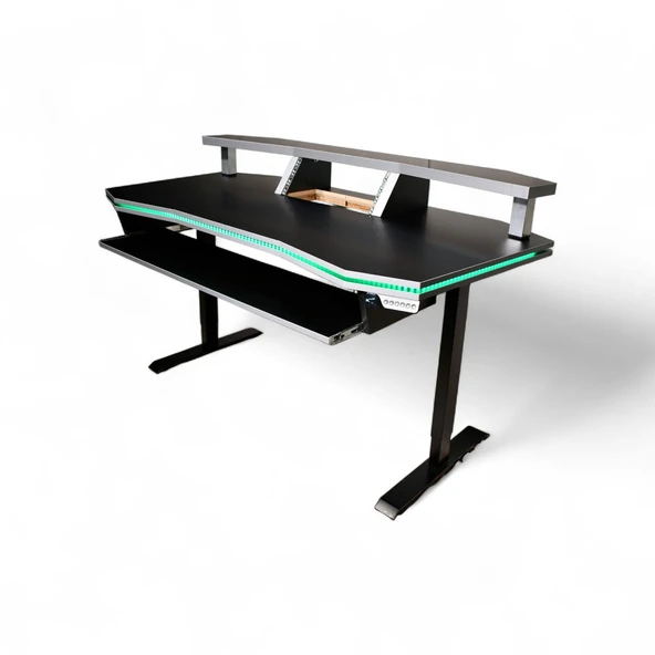 Monodesk Premium Edition Stüdyo Masası 170 cm. Mat Siyah ürün görseli 1