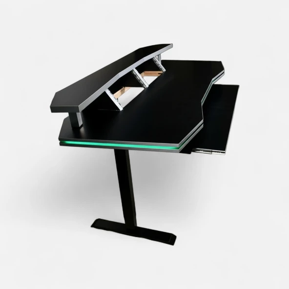 Monodesk Premium Edition Stüdyo Masası 200 cm. Mat Siyah - Resim 4