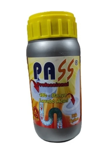 Pass Dök-Aç Sıvı Lavabo Pvc Boru Gider Tıkanıklık Açıcı 1000 Gr ürün görseli 1
