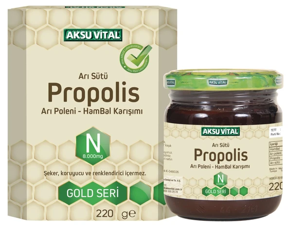Aksu Vital Bebe  Arı Sütü+Ham Bal+Arı Poleni 7000 Mg 235 Gr ürün görseli 1