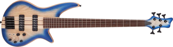 JACKSON 2919934586 Pro Spectra Bass SBA V 5 Telli Bas Gitar | Caramelized Jatoba Klavye, Blue Burst, Nordstrand Manyetikler, Profesyonel Aktif/Pasif Seçeneği ürün görseli 1
