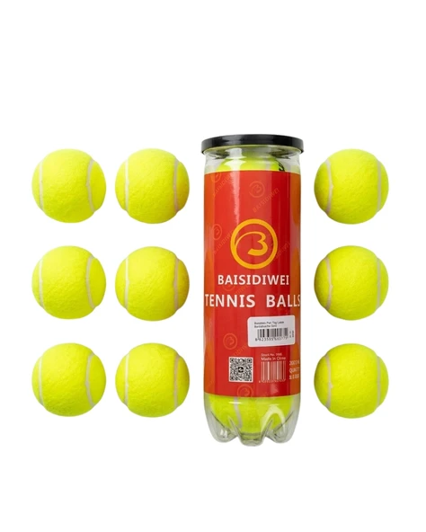 Tenis Topu 9 lu Set Antrenman Ve Maç İçin Dayanıklı Toplar ürün görseli 1