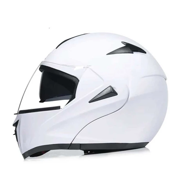VRT - ÇENE AÇILIR VİZÖRLÜ KASK [MD-808] [BEYAZ] [XL] ürün görseli 1