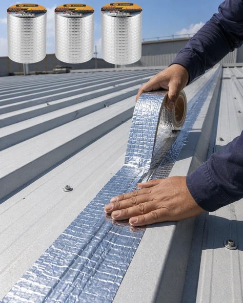 3 Lü Set Çatı Balkon Pvc Boru İçin Sızdırmazlık Tamir Bandı ürün görseli 1