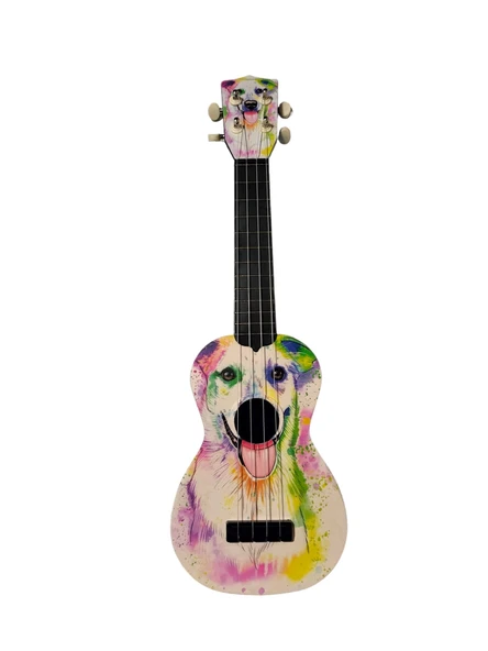 Gonzales XU21DOG-7441480 Soprano Ukulele (Köpek Desen Kapak) | Grafik Desenli Gövde, Başlangıç Seviyesi, Çocuklar ve Gençler İçin İdeal ürün görseli 1