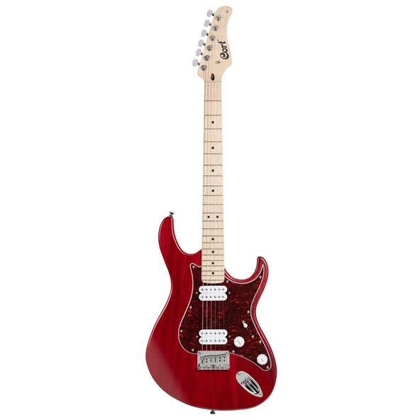 Cort G100HHOPBC Elektro Gitar | Black Cherry (Kiraz) Renk, Open Pore Bitiş, H-H Manyetik Dizilimi, Ergonomik Gövde ürün görseli 1