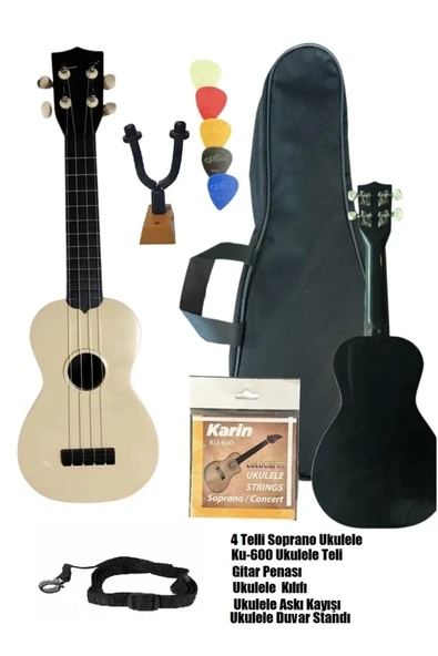 Gonzales XU21-1STD Soprano Ukulele Başlangıç Seti | Taşıma Çantası ve Pena Dahil, Eğitim Seviyesi, Naturel Tasarım ürün görseli 1