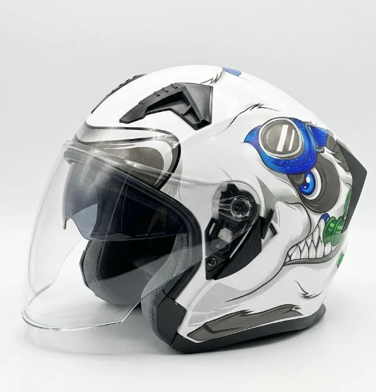 KC-ÇENESİZ VİZÖRLÜ YAZLIK KASK [KC528-1] PANDA [XL] E BELGELİ ürün görseli 1