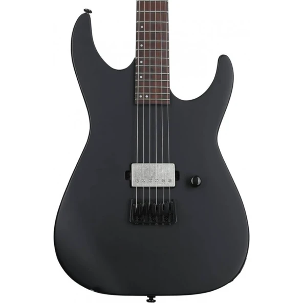 ESP LTD LM201HTBLKS M-201 Black Satin (Siyah Mat) Elektro Gitar | Hardtail Sabit Köprü, Humbucker Manyetik, Ergonomik Gövde ürün görseli 1