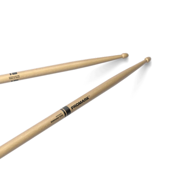 Pro-Mark RBH580AW Rebound 5AB Bateri Bageti (1 Çift )| Ahşap Uçlu (Wood Tip), Amerikan Hickory (Ceviz), Dengeli Geri Sekme ürün görseli 1