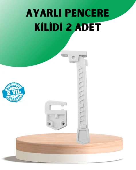 Emniyet Amaçlı Pencere Açılma Sınırlayıcı Aparat 2 Adet ürün görseli 1
