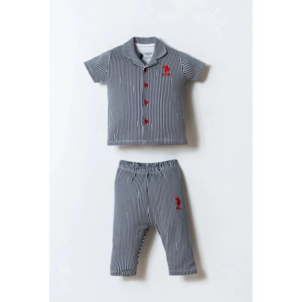 U.s. Polo Gömlek Pijama Takımı Usb2860 Beyaz ürün görseli 1