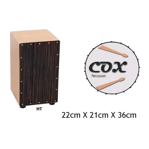 Cox CAJ123-HT Mini Cajon (Kahon) Perküsyon Davulu | Ahşap Gövde, Kompakt Boyut, Akustik Çalım ve Seyahat Uyumlu ürün görseli 1