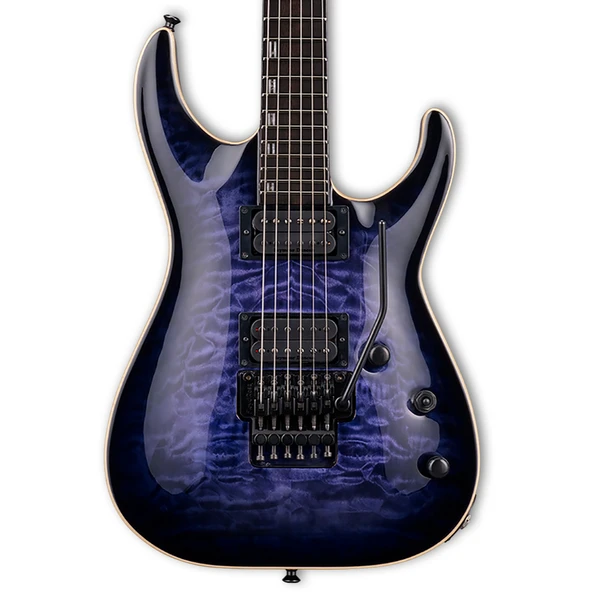 ESP LTD EIIHORQMFRRDB E-II Horizon Quilted Maple Reindeer Blue Elektro Gitar | Floyd Rose Tremolo Köprü, EMG Manyetik, Japon Üretim ürün görseli 1