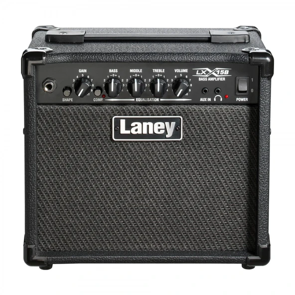 Laney LX15B Bas Gitar Amfisi | 15W Güç, 2x5 İnç Hoparlör, 3 Bant EQ, Kompresör ve Drive Özelliği ürün görseli 1