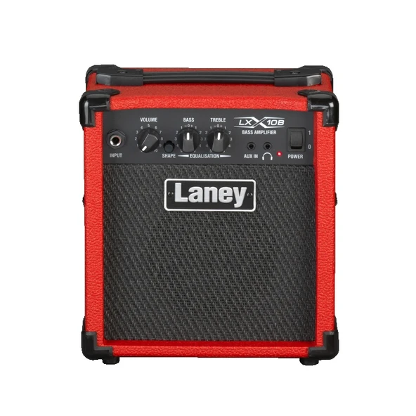 Laney LX10B-RED Bas Gitar Amfisi | Kırmızı Renk, 10W Güç, 5 İnç Hoparlör, Taşınabilir Tasarım ürün görseli 1