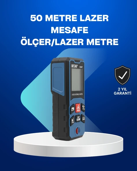 Profesyonel Lazer Metre Hassas Ölçüm Ve Dijital Ekran ürün görseli 1