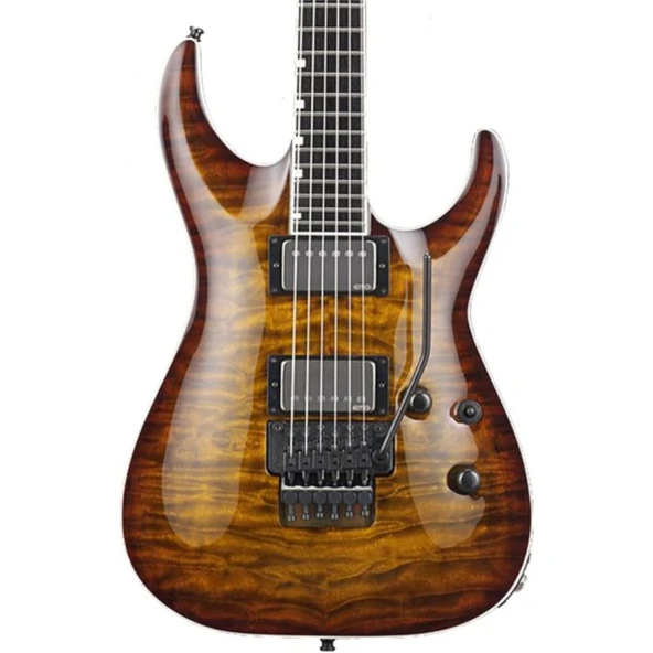ESP LTD EIIHORFRIITESB E-II Horizon FR-II Tiger Eye Sunburst Elektro Gitar | Floyd Rose Tremolo Köprü, EMG Aktif Manyetik, Japon Üretim ürün görseli 1
