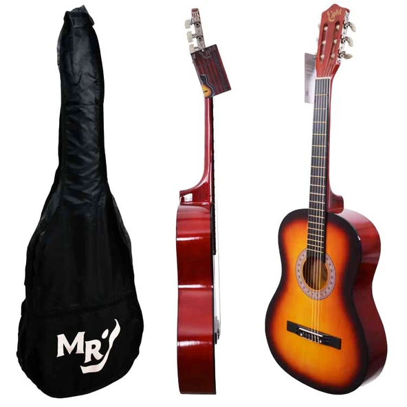Manuel Raymond MRC275SB 4/4 Tam Boy Klasik Gitar | Sunburst Renk, Başlangıç Seviyesi, Taşıma Kılıfı Hediyeli ürün görseli 1
