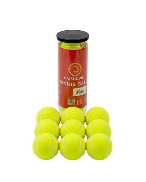 Dayanıklı Tenis Topu 9 lu Set Yüksek Performans Ve Dengeli Zıplama ürün görseli 1