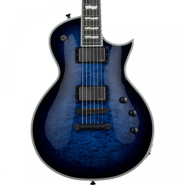 ESP LTD EIIECQMRDB E-II Eclipse Reindeer Blue Elektro Gitar | Quilted Maple Kapak, EMG Aktif Manyetik, Gotoh Kilitli Burgu ürün görseli 1