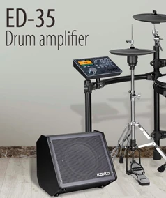 High Tone ED-35 Dijital Bateri Amplifikatörü | Elektronik Davul Uyumlu, Net Bas ve Tiz Frekansları, Egzersiz Amfisi ürün görseli 1