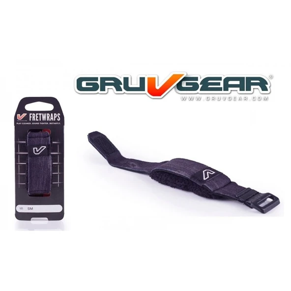 Gruv Gear FW-1PK-DRK-SM FretWrap Wood Abanoz (Small) | Ahşap Görünümlü Seri, 4 Telli Bas ve 6 Telli Gitar Uyumlu, Susturucu Bant ürün görseli 1