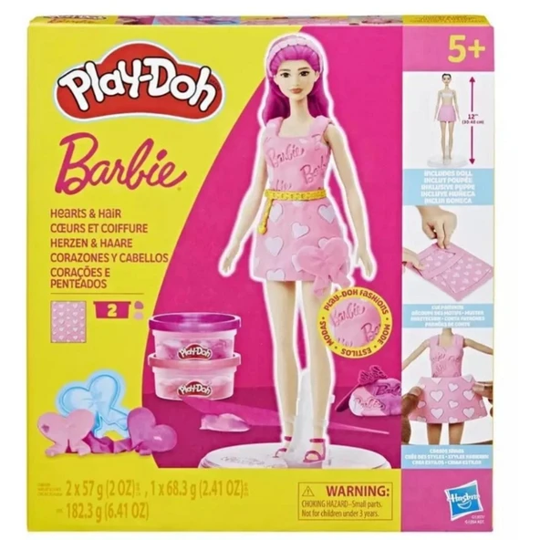 Play-Doh Barbie Kalpler ve Saçlar ürün görseli 1