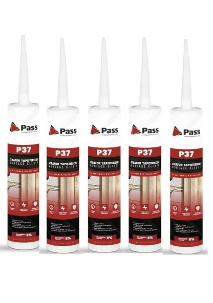 Pass Strafor & Kartonpiyer Yapıştırıcısı 480 Gr 5 Adet ürün görseli 1