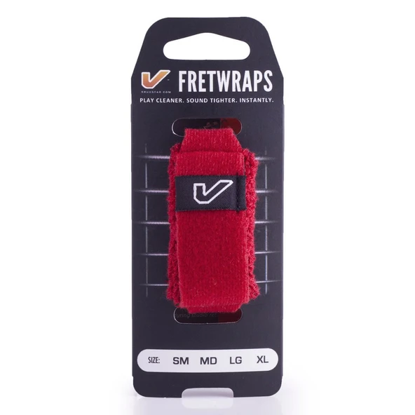 Gruv Gear FW-1PK-RED-LG FretWrap Kırmızı (Large) | 6-7 Telli Bas ve 7-8 Telli Gitar Uyumlu, İstenmeyen Titreşimleri Keser, Susturucu Bant ürün görseli 1